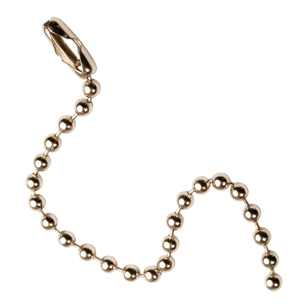 CSSAG886 - BEADED CHAINS 4-1/2" NICKEL PLATED : 4-1/2" length, 100/package