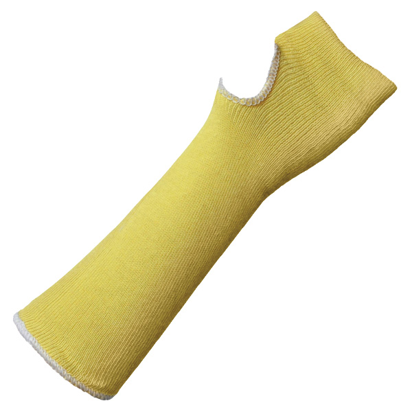CSSAL738 - SLEEVES KEVLAR YELLOW 10" LENGTH : 10" length, double ply, regular fit