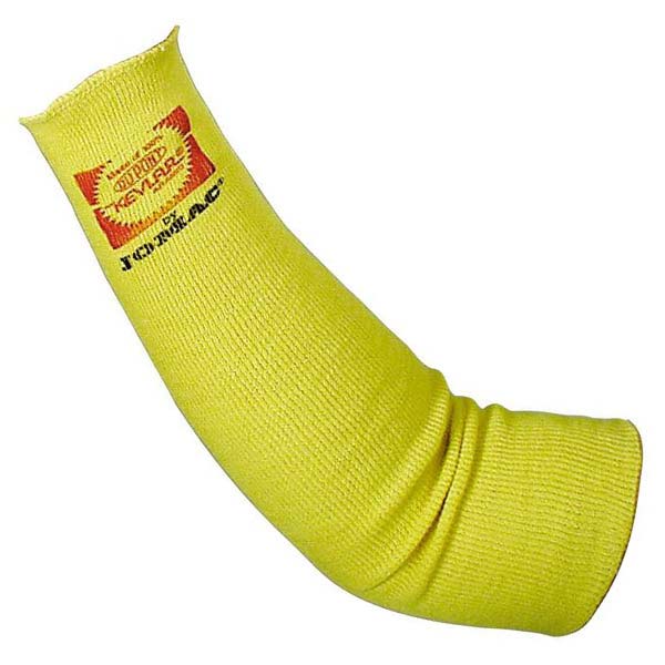 CSSAL745 - SLEEVES KEVLAR YELLOW 10" LENGTH : 10" length, double ply, yellow