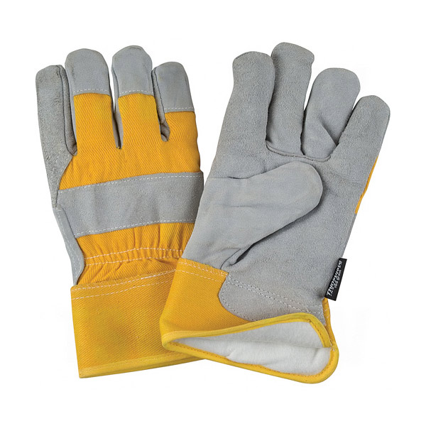 CSSAN637 - GLOVES SPLIT COWHIDE FITTERS : medium (8), leather palm, insulated lining