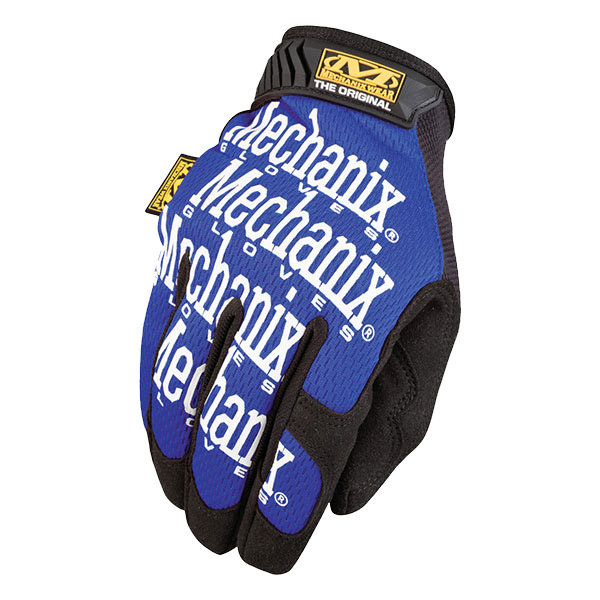 CSSAN896 - GLOVES MECHANIX WEAR MEDIUM : Medium, blue, synthetic leather palm