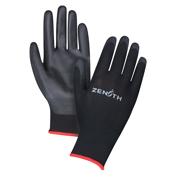 CSSAX697 - GLOVES POLYURETHANE PALM COATED LG : large (9), 13 ga, polyester shell, polyurethane coating, unlined