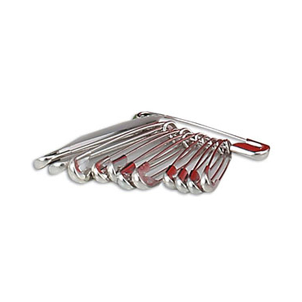 CSSAY543 - SAFETY PINS : assorted sizes, package of 12