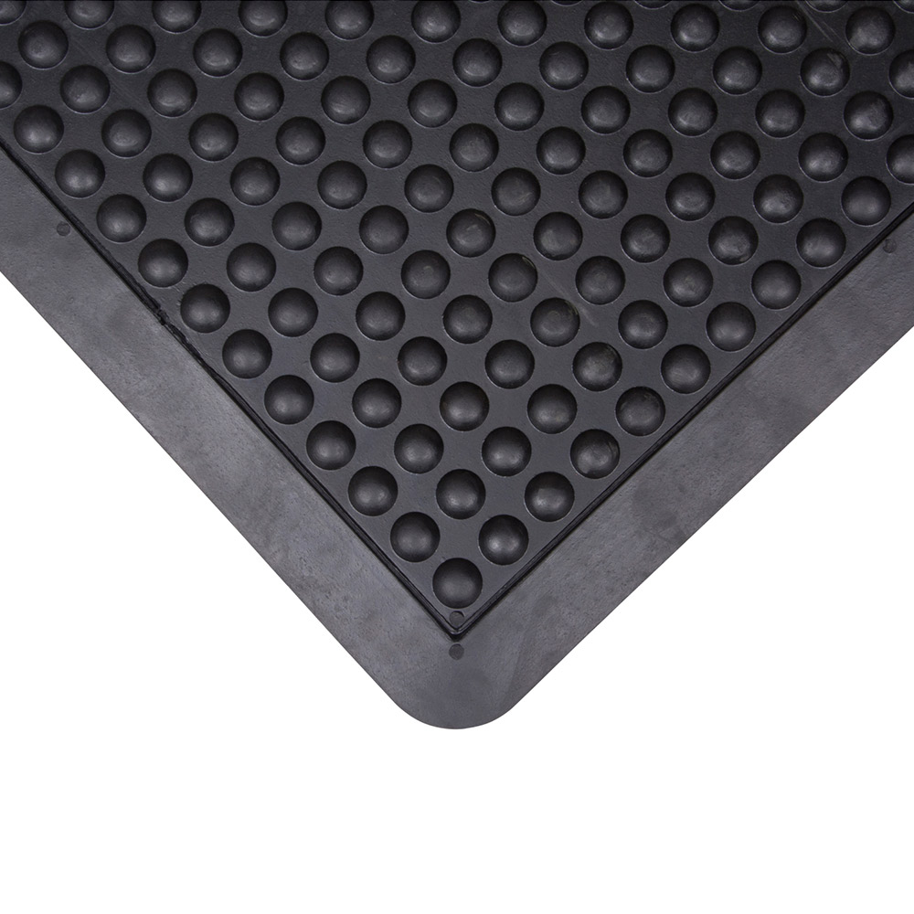 CSSDL859 - MAT ANTI-FATIGUE : 3' x 4' x 1/2", Black, rubber