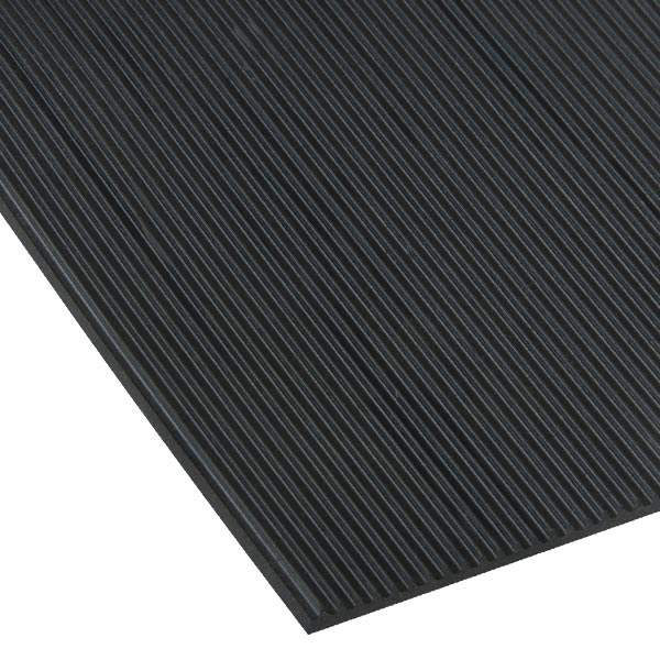CSSDL876 - MAT RUBBER RUNNER 3' X 75' 1/8" THICK : 3' x 75', 1/8" thick, black, rubber