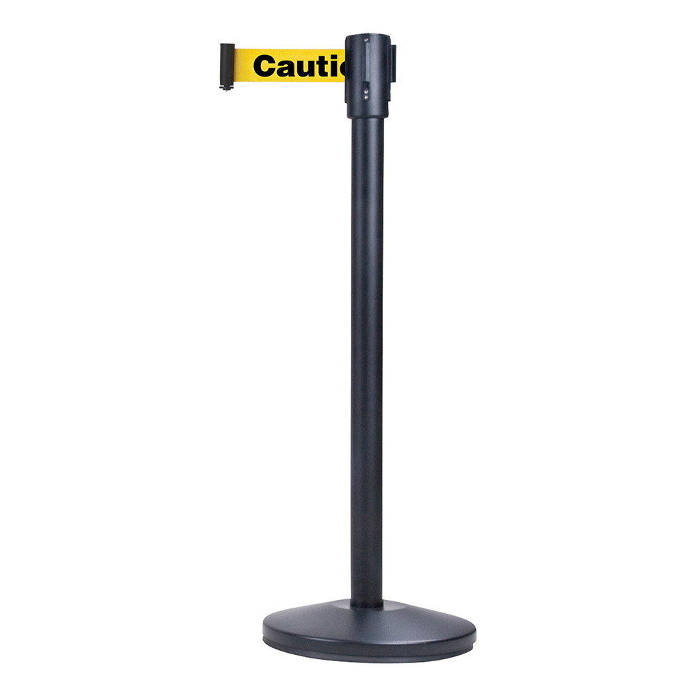 CSSDN307 - BARRIER CROWD CONTROL : 35" height, steel, yellow
