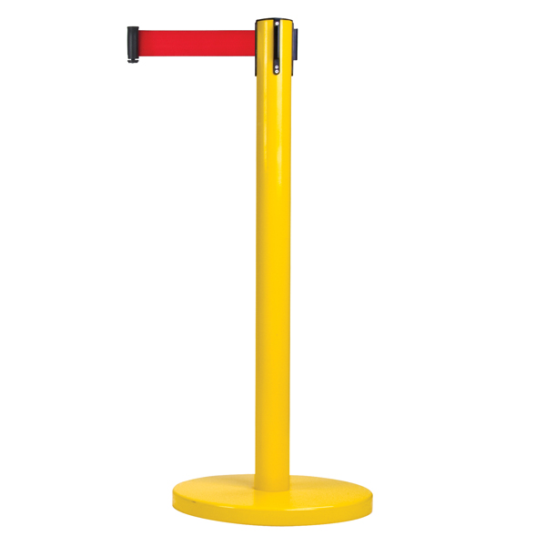 CSSDN775 - BARRIER CROWD CONTROL RED TAPE : 35" height, 12' tape length, red tape colour