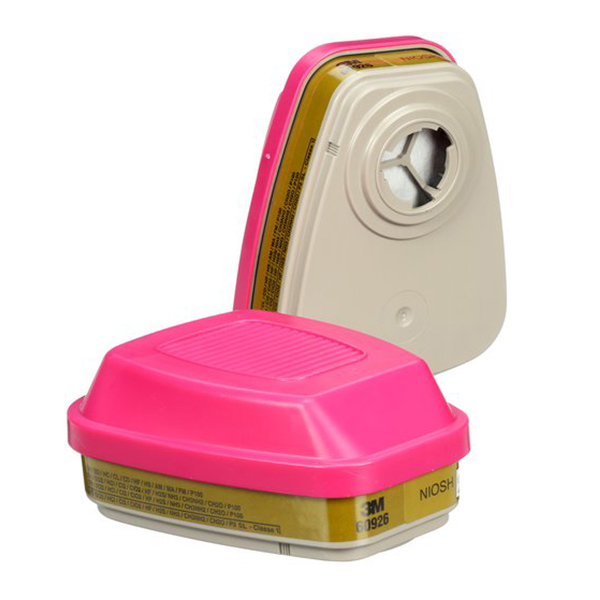 CSSE904 - RESPIRATOR CARTRIDGE 6000 SERIES : gas/vapour cartridge, P100 filter