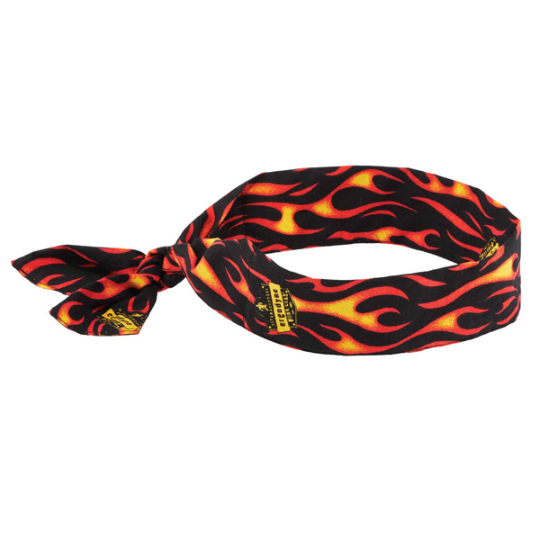 CSSEB139 - BANDANAS COOLING FLAME COLOR : multi-colour, reusable