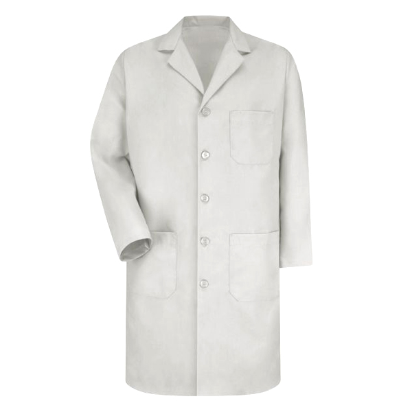 CSSEE257 - LAB COAT POLY COTTON : size 44, poly-cotton, white