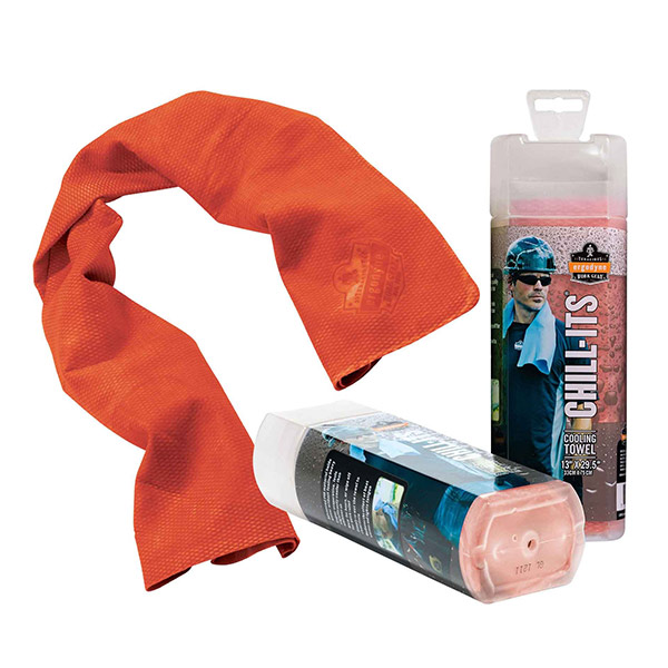 CSSEI754 - COOLING TOWEL CHILL-ITS : orange, machine washable