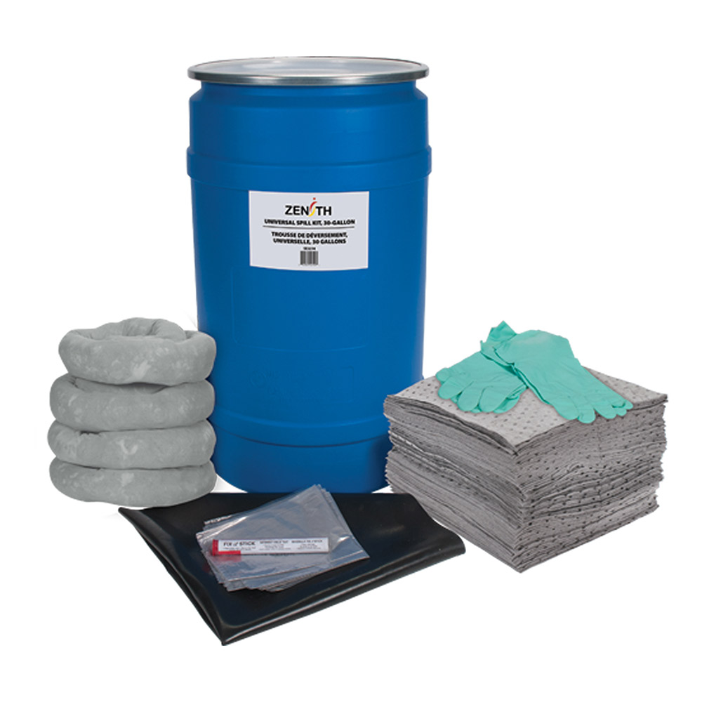 CSSEJ274 - SPILL KIT UNIVERSAL 30 GALLON : 30 US gal., blue, polyethylene