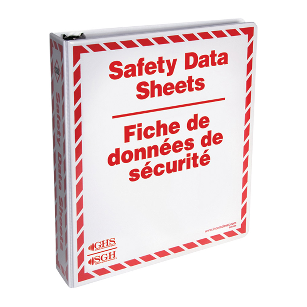 CSSEJ596 - BINDER MSDS 1 1/2" RED : english & french, binder size 1-1/2", SDS