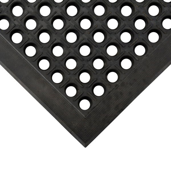 CSSFQ525 - MAT DRAINAGE 3' X 5' BLACK : 3' x 5', 7/8" thickness, black