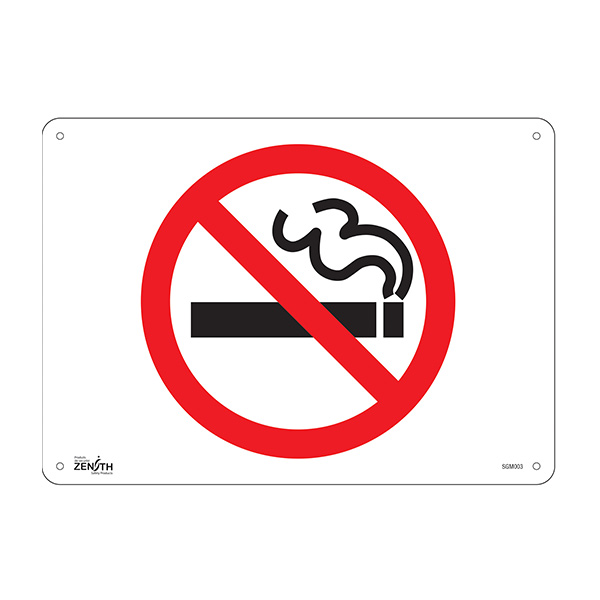 CSSGM003 - SIGN "NO SMOKING" : 10" x 14", aluminum