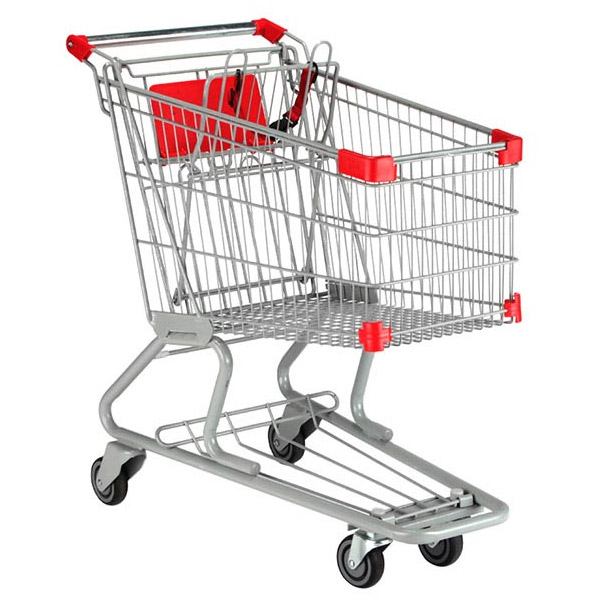 DK4 - SHOPPING CART 102 LITRES : Heavy duty frame with reinforced welding.