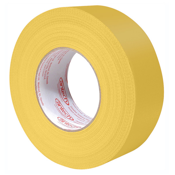 DT142YL - CLOTH TAPE YELLOW 48MM X 55M : 48 mm x 55 m, 8.5 mil, yellow