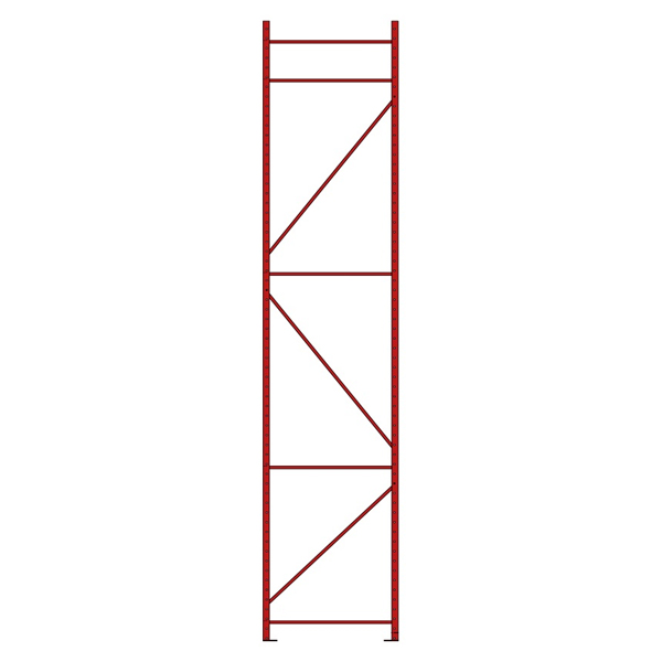 EF42192 - END FRAME NEW 42" X 192" (16') : 42"D x 192"H, 13 gauge