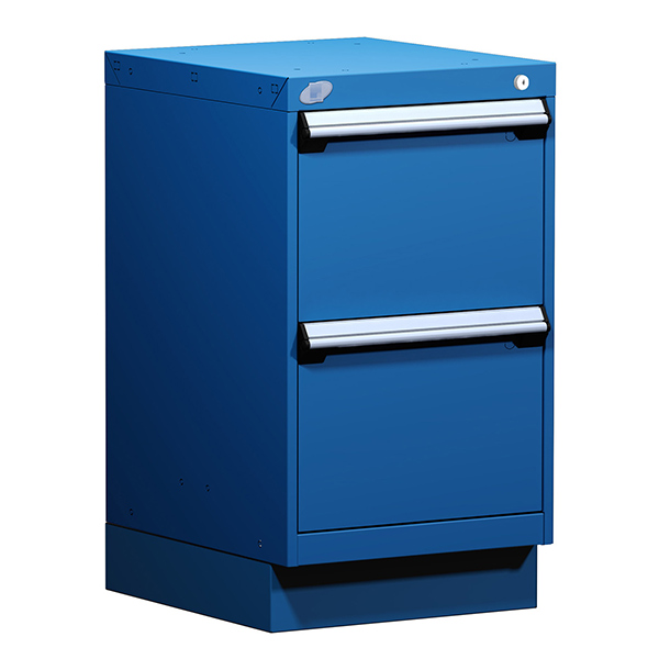 L3ABG-2809L3C - CABINET "L" : 18"W x 27"D x 32"H, 2 drawers, blue, steel