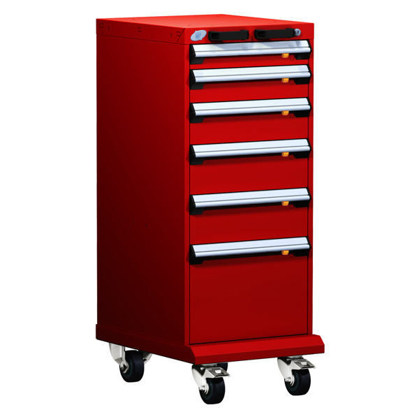 L3BBD-4001L3B - CABINET "L" SMART MOBILE : 18"W x 21"D x 45-1/8"H, 6 Drawers