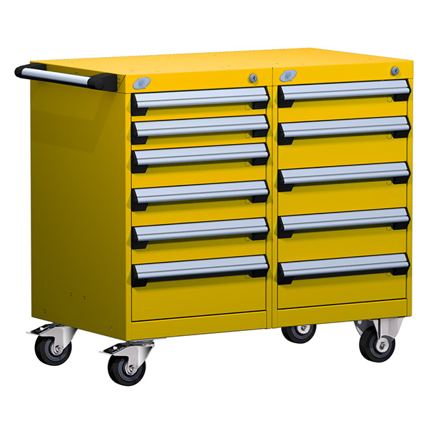 L3BED-2801L3 - CABINET SMART MOBILE : 36"W x 21"D x 33-1/8"H, 11 drawers