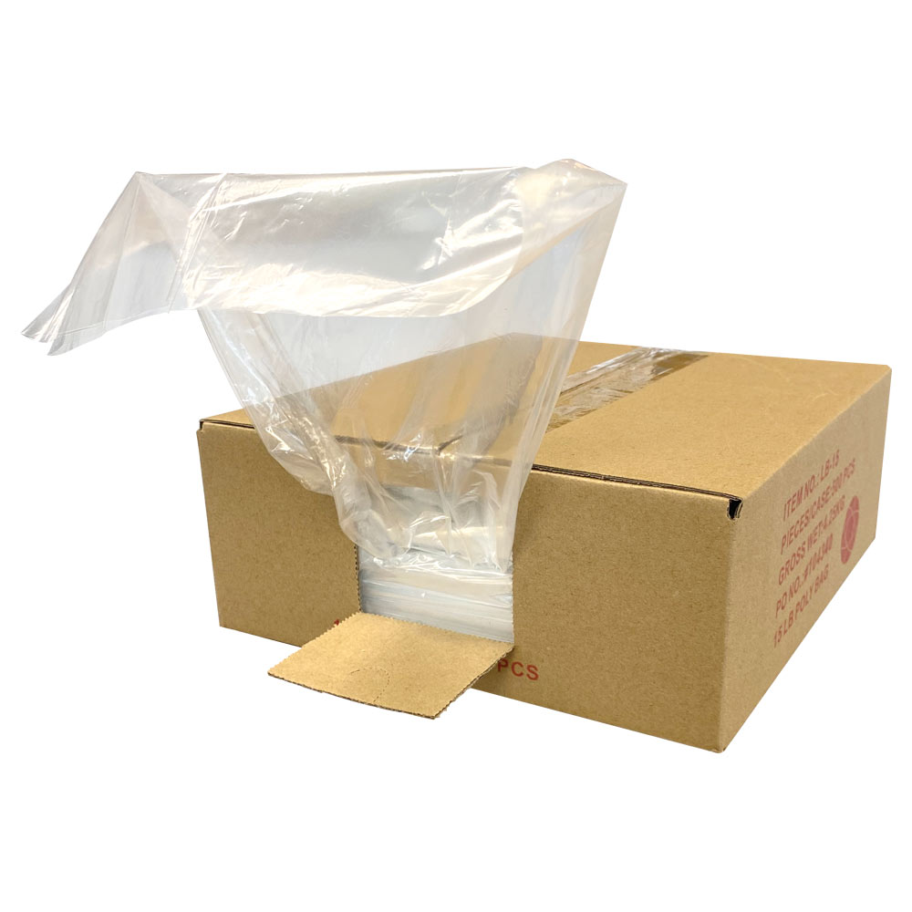 LB-15 - POLY BAG 15 LB 10" x 4" x 20" : 10" x 5" x 20", 15 lb, 500/box
