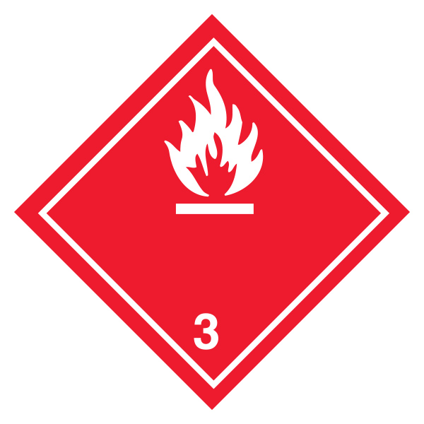 LBDCN06 LABEL HAZ "FLAMMABLE LIQUID" Cabot Shipping Supplies Ltd.