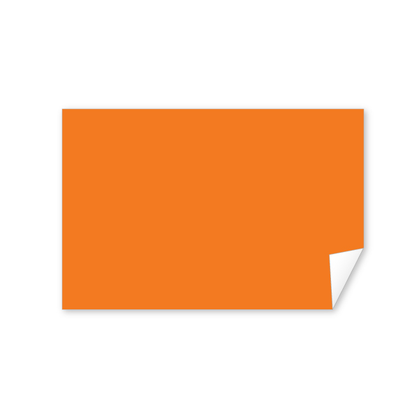 LBL46FOR - LABEL FLUORESCENT ORANGE : 4" x 6", fluorescent orange, 500/roll