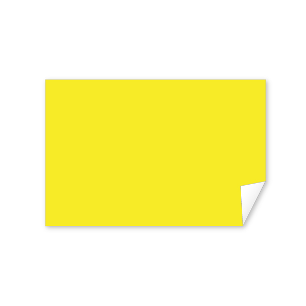LBL46FYL - LABEL FLUORESCENT YELLOW : 4" x 6", fluorescent yellow, 500/roll
