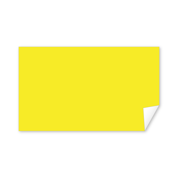 PL121-FLY - LABEL FLUORESCENT YELLOW : 3" x 5", flourescent yellow, 500/roll