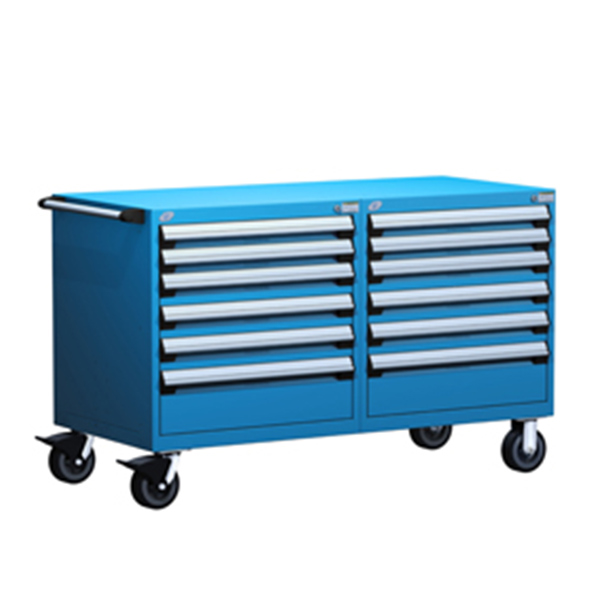 R5DKG-3001 - CABINET DRAWER MOBILE ROUSSEAU : 60"W x 27"D x 37-1/2"H, 12 Drawers