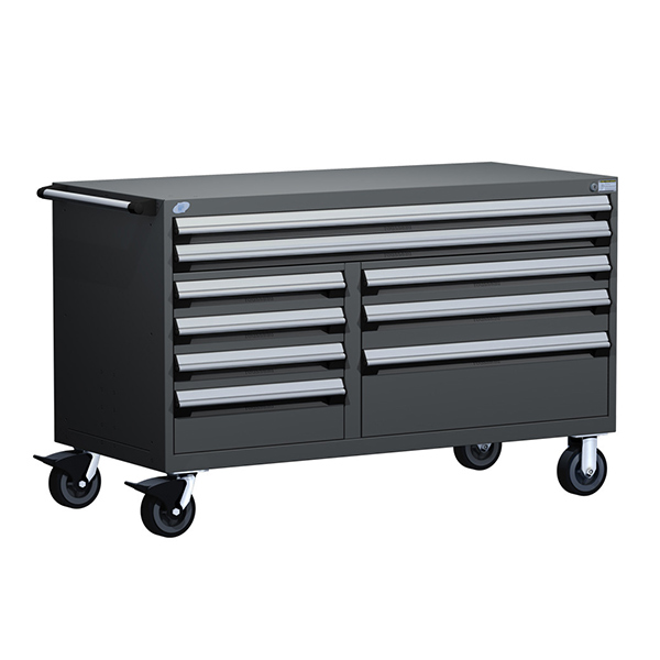 R5GKE-3009 - CABINET DRAWER MOBILE ROUSSEAU : 60"W x 24"D x 37-1/2"H, 9 drawers