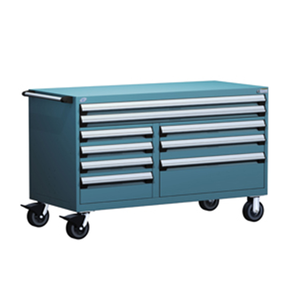 R5GKG-3009 - CABINET DRAWER MOBILE ROUSSEAU : 60"W x 27"D x 37-1/2"H, 9 drawers