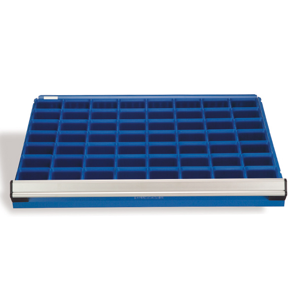 RG20-040303 - BIN PLASTIC : 4"W x 3"D x 3"H, Blue