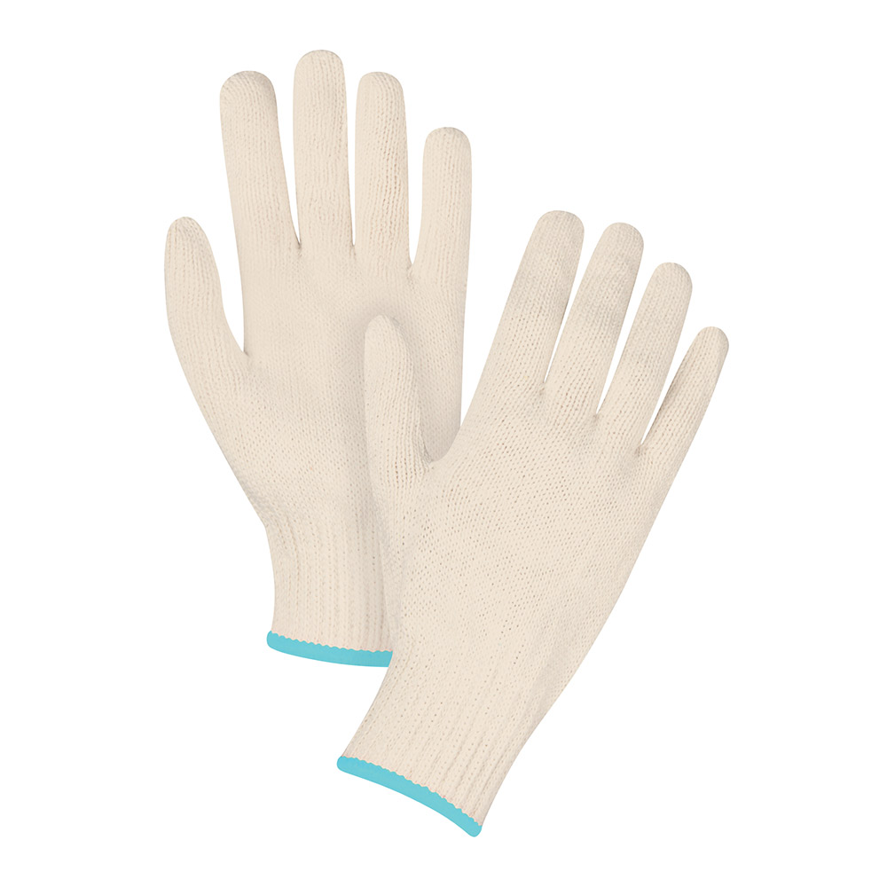 SDS94XX - GLOVES STRING KNIT LARGE  : poly/cotton, non-coated, 7ga, natural