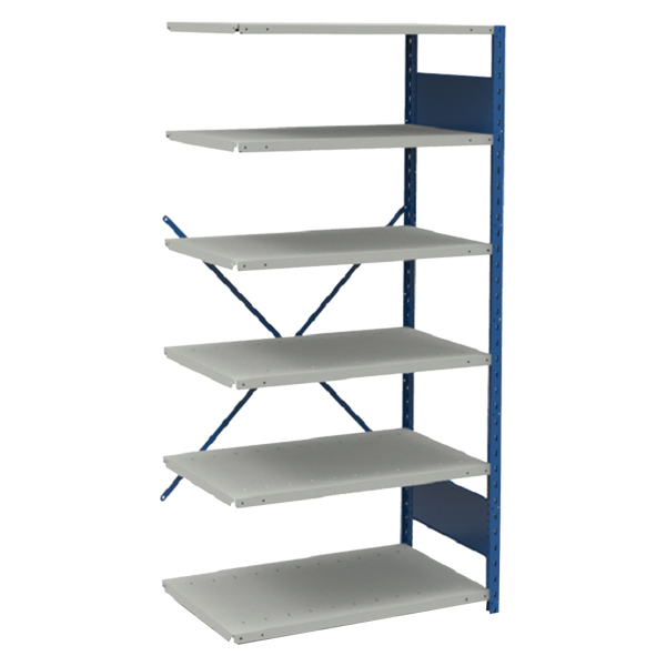 SRA1007 - SHELVING UNIT : 36"W x 12"D x 75"H, 6 shelves