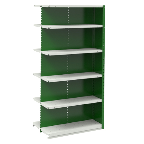 SRB2007B - SHELVING UNIT CLOSED ADD ON : 36"W x 24"D x 75"H, 12 shelves