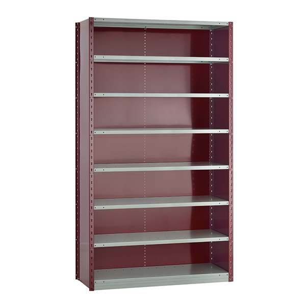 SRE2053 - SHELVING UNIT CLOSED STARTER : 48"W x 18"D x 87"H, 8 shelves