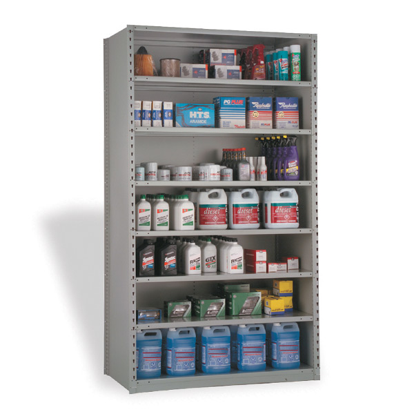 SRE2054 - SHELVING UNIT CLOSED STARTER : 48"W x 24"D x 87"H, 8 shelves
