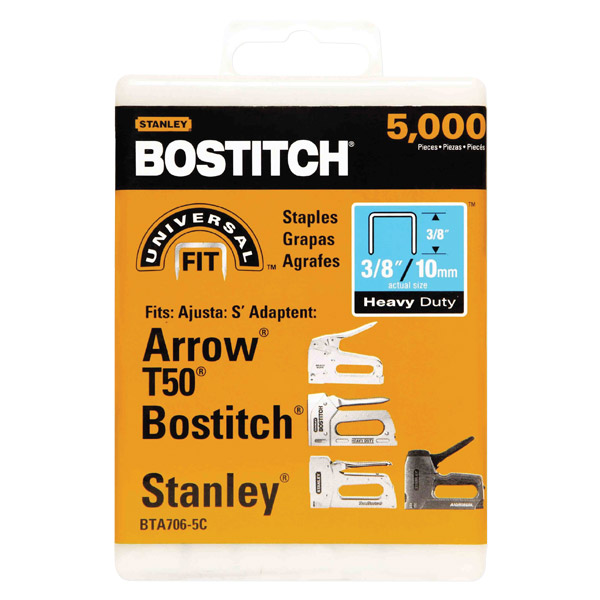 T50AL38 - STAPLES  3/8" ALUMINUM T50 : 3/8", T50, 5000/box