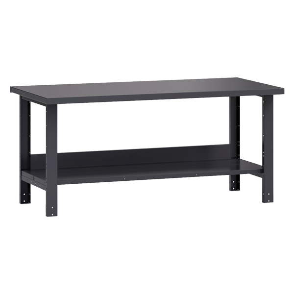 WSA1027 - WORKBENCH 36" X 72"  BEIGE : 72"W x 36"D x 33-3/4"H, 2 shelves